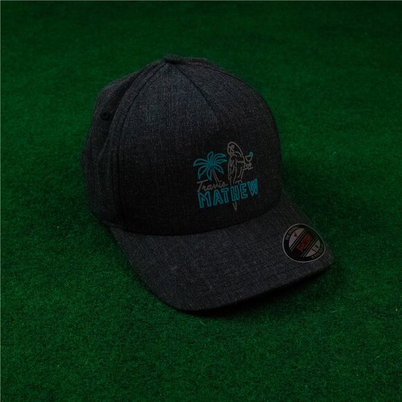 NWT Travis Mathew Parrot/Palm Tree Flexfit Hat - Picture 1 of 3